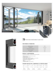 Contemporary Thermally Broken Folding Door
