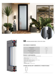 Casual Privacy Frosted Glass Door