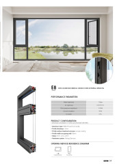 Modern Security Broken Bridge Casement Window