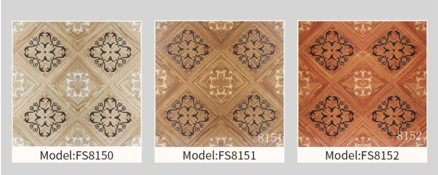 Floral Pattern Laminate Parquet Flooring