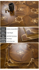 Teak and Maple Multi-Layer Engineered Wood Parquet Flooring