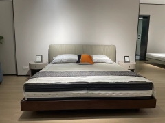 Modern Suspended Effect Wooden Double Bed