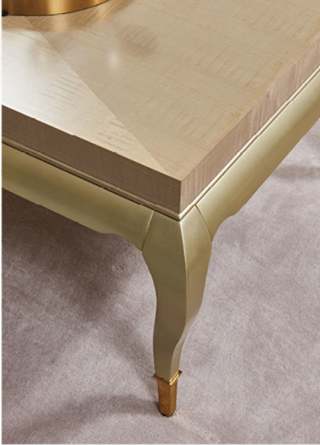 Light Luxury Leather Off-white Sofa and Table Set