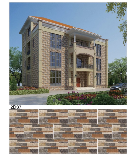 Multi-Color Rectangular Exterior Wall Tile