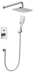 Silver Wall-Mounted Shower Head