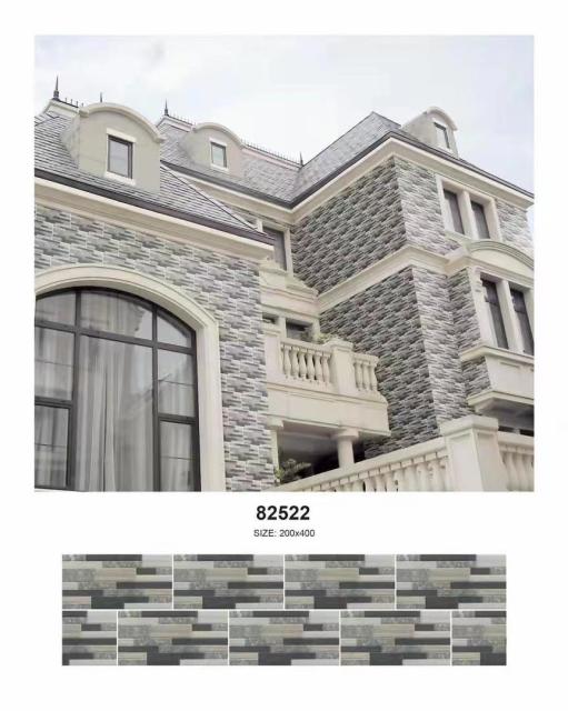 Gray Rectangular Mosaic External Wall Tile