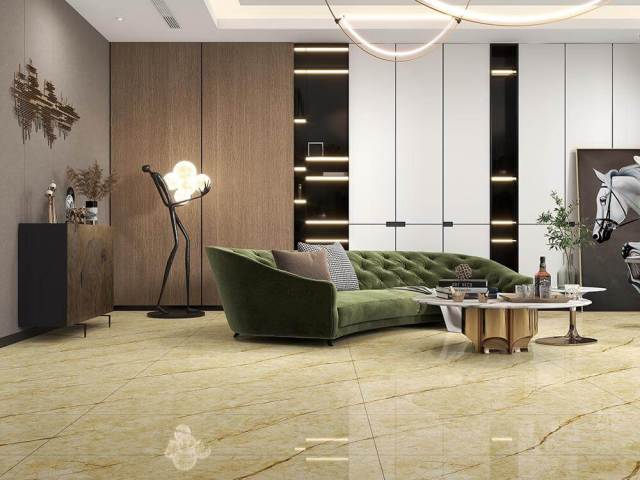 Venetian Gold Full Polished Glazed Tile