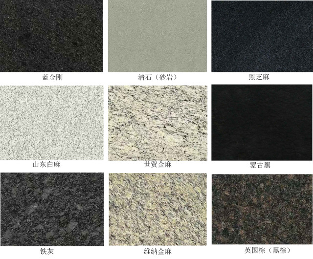 Black White and Gray Crystalline Particles Granite