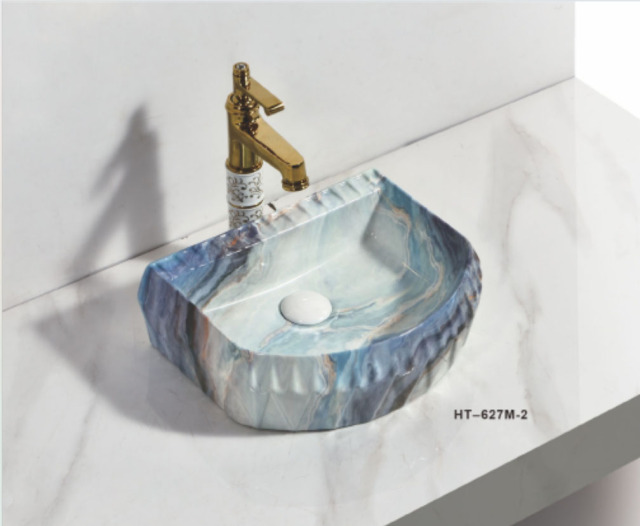 Colored glazed Ceramic Countertop Basin