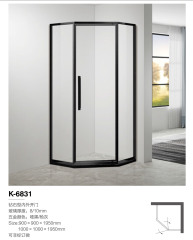 Diamond-Shaped Stainless Steel Shower Room