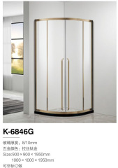 Sector-Shaped Stainless Steel Shower Enclosure