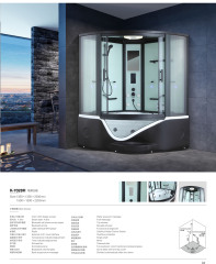 Curved Black Multi-Functional Steam Room