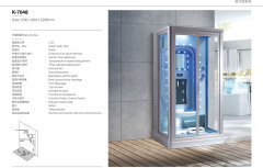 Rectangular Tempered Glass Steam Room