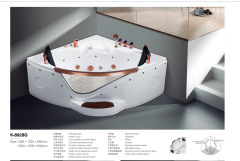 Fan-Shaped Acrylic Massage Bathtub