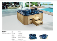 Massage Thermostatic Outdoor Acrylic Bathtub for Four People