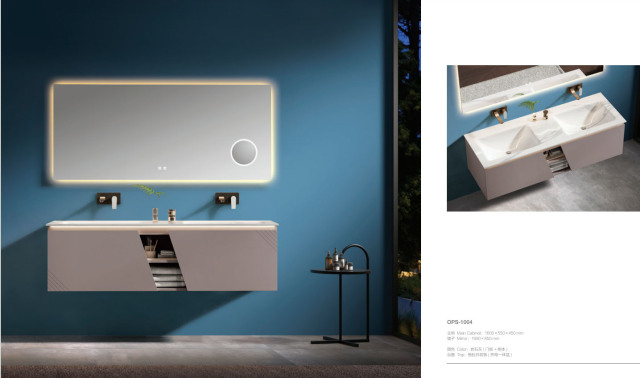 Rock Gray Stainless Steel Bathroom Cabinet