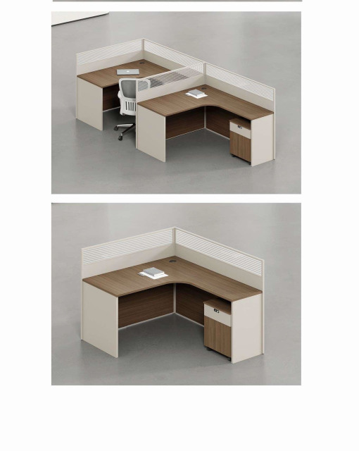 L-shaped Partition Module Combination Office Set