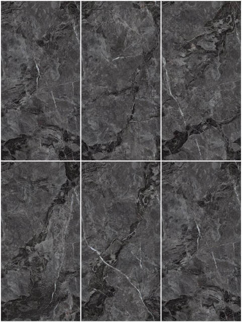 Vermeer Dark Grey Fully Polished Glazed Tile