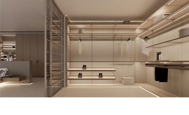 Wall-Mounted Aluminum Wardrobe