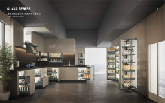 Glass Pull-Out Cabinets Storage Accessories