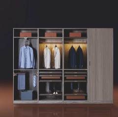 Coffee-Colored Closet Storage System