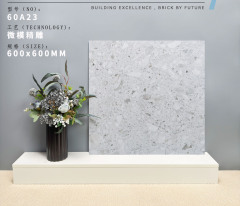 Grayish-White Terrazzo Rustic Tile