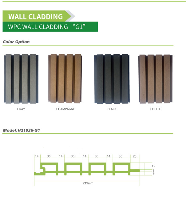 Concave-Convex WPC Wall Cladding