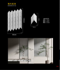 White PU Arrow-Shaped 3D Wall Panel