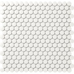 White Penny Round Mosaic Tile