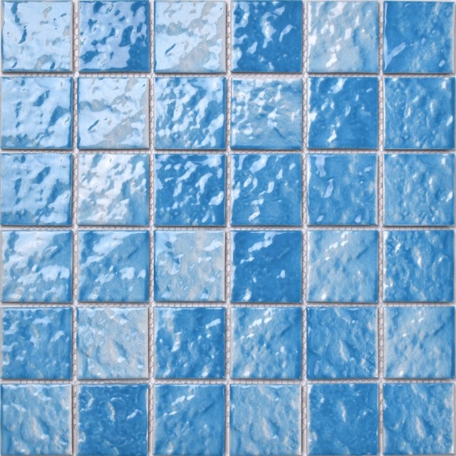 Sky Blue Water Ripple Swimming Pool Mosaic Tile