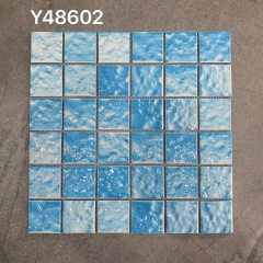 Sky Blue Water Ripple Swimming Pool Mosaic Tile