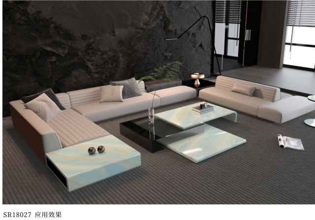 Azure Veil Collection Translucent Stone Panel