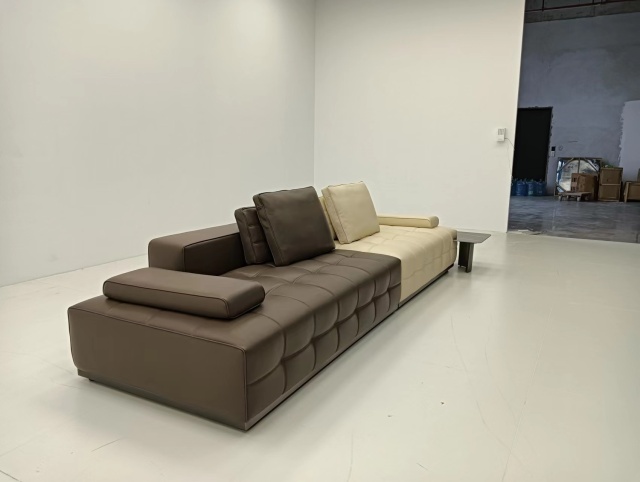 Minimalist Genuine Leather Modular Lawrence Sofa