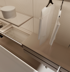 Wall-Mounted Aluminum Wardrobe