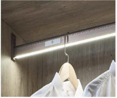 Coffee-Colored Closet Storage System