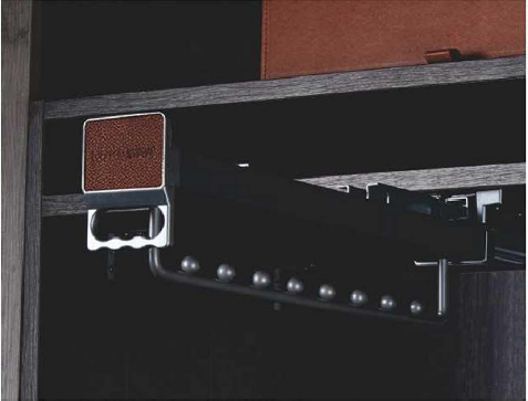 Coffee-Colored Closet Storage System