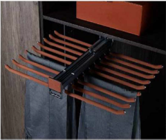 Coffee-Colored Closet Storage System