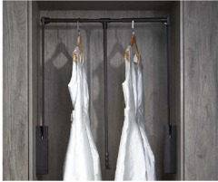 Coffee-Colored Closet Storage System