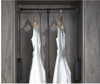 Coffee-Colored Closet Storage System