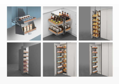 Aluminum-Wood Cabinet Storage Series