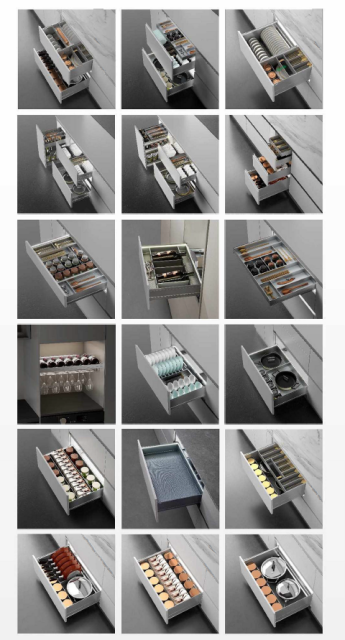 Titanium Gray Aluminum Cabinet Storage System