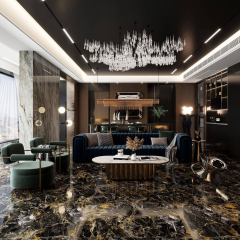 Céline Dark Brown Full Polished Glazed Tile