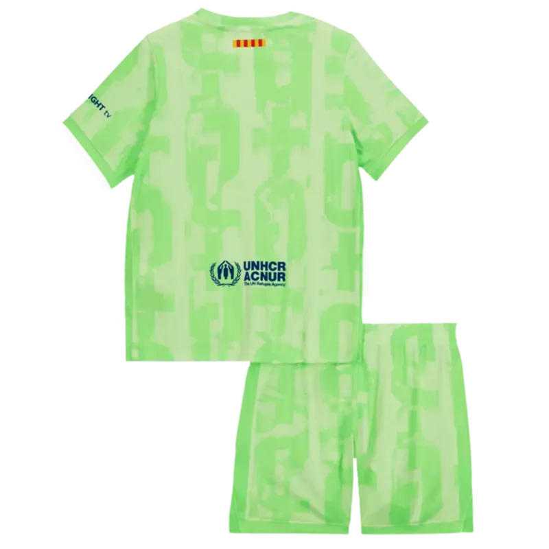 Kids Barcelona Third x Coldplay Kits(Jersey+Shorts) 2024-25