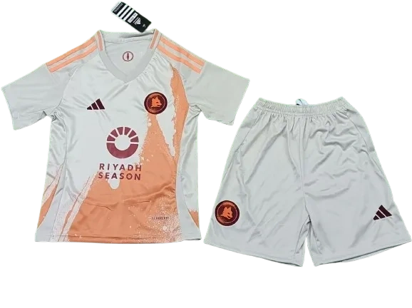 2024-25 Kids Serie A Roma Club Away Jersey Kit