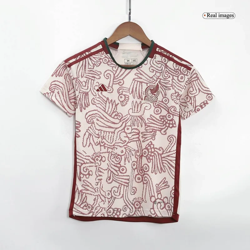 Mexico Kids World Cup 2022 Jersey Away Kit(Jersey+Shorts)
