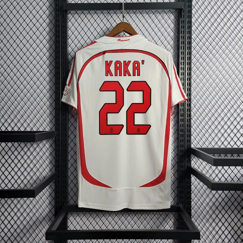 2006/07 AC Milan Ronaldo #99 Kakà #22 Maldini #3 Pirlo #21 UCL Final Retro Jersey Away Replica
