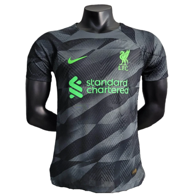 Liverpool Player Version  Goalkeeper Black Football Shirt 2023/2024