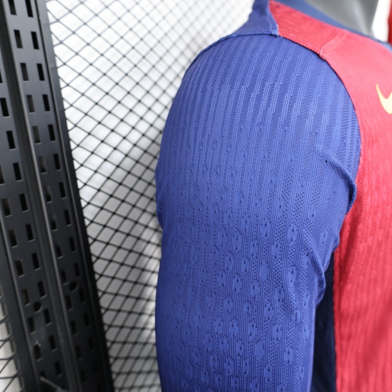 2024/25 Barcelona Home Jersey Long Sleeve Player Version