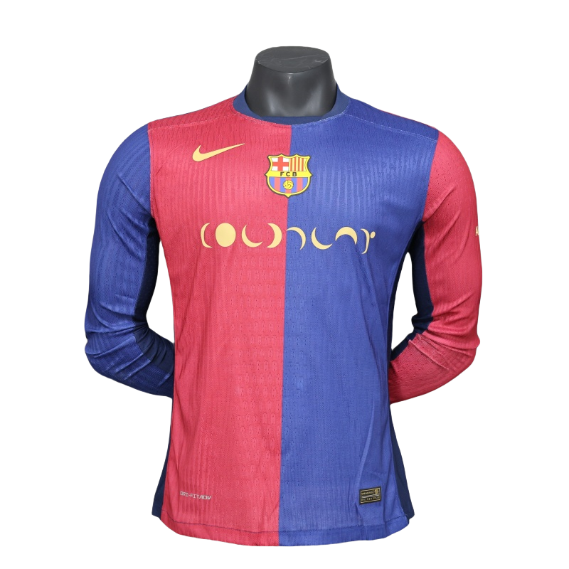 2024/25 Barcelona Home Jersey Long Sleeve Player Version