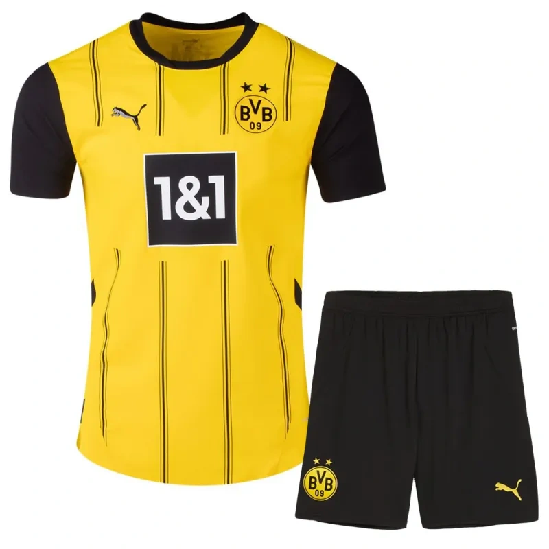 24-25 Borussia Dortmund Home Kids Kit Jersey+Shorts